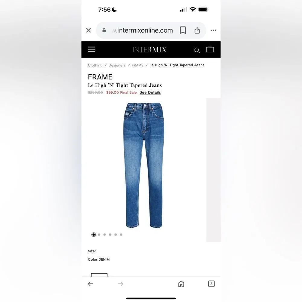 Frame Denim High’N’Tight Taper Jeans